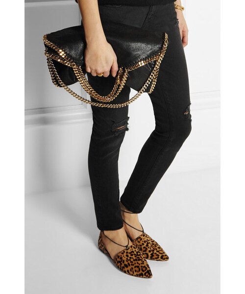 STELLA McCARTNEY（ステラマッカートニー）の「Stella McCartney The Falabella faux brushed-leather shoulder bag（ショルダーバッグ・レディース・Black）」の2枚目の写真