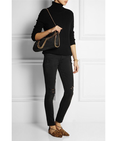 STELLA McCARTNEY（ステラマッカートニー）の「Stella McCartney The Falabella faux brushed-leather shoulder bag（ショルダーバッグ・レディース・Black）」の3枚目の写真