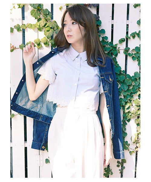 MIIA（ミーア）の「グロップパンツ（パンツ・レディース・アイボリー・1/2）」の5枚目の写真