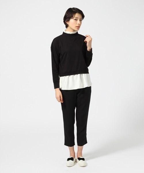 JEANASIS（ジーナシス）の「スソフレアハイネックプルオーバー（トップス・レディース・ブラック/グレー/ピンク・FREE）」の15枚目の写真