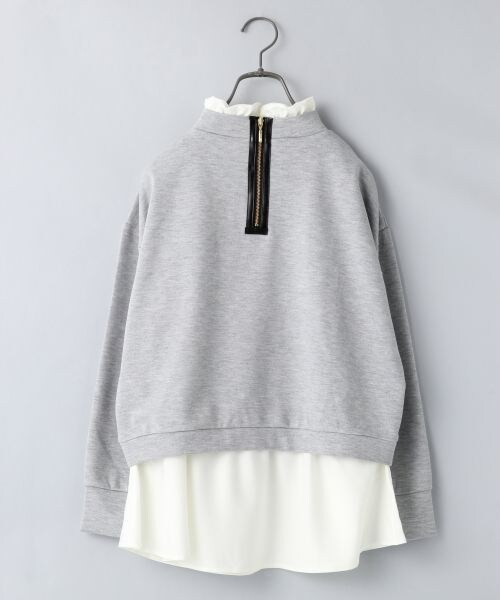 JEANASIS（ジーナシス）の「スソフレアハイネックプルオーバー（トップス・レディース・ブラック/グレー/ピンク・FREE）」の4枚目の写真