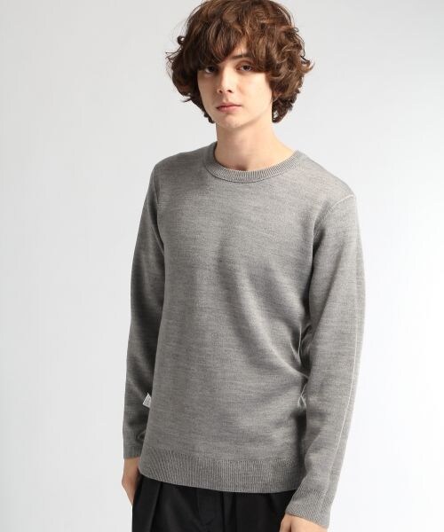 HARE（ハレ）の「リバーシブルボーダーニット（トップス・メンズ・オフホワイト/グレー/イエロー・Ｓ/Ｍ/Ｌ）」の5枚目の写真