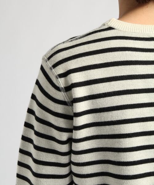 HARE（ハレ）の「リバーシブルボーダーニット（トップス・メンズ・オフホワイト/グレー/イエロー・Ｓ/Ｍ/Ｌ）」の18枚目の写真