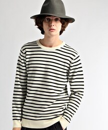 HARE | リバーシブルボーダーニット(トップス)