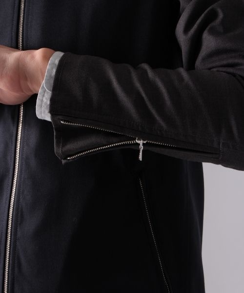 HARE（ハレ）の「【先行予約】ノーカラージップブルゾン（ジャケット/アウター・メンズ・グレー/ネイビー/ダークネイビー・Ｓ/Ｍ/Ｌ）」の10枚目の写真