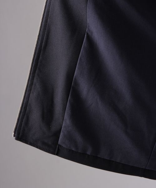 HARE（ハレ）の「【先行予約】ノーカラージップブルゾン（ジャケット/アウター・メンズ・グレー/ネイビー/ダークネイビー・Ｓ/Ｍ/Ｌ）」の14枚目の写真
