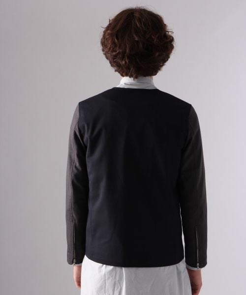 HARE（ハレ）の「【先行予約】ノーカラージップブルゾン（ジャケット/アウター・メンズ・グレー/ネイビー/ダークネイビー・Ｓ/Ｍ/Ｌ）」の6枚目の写真