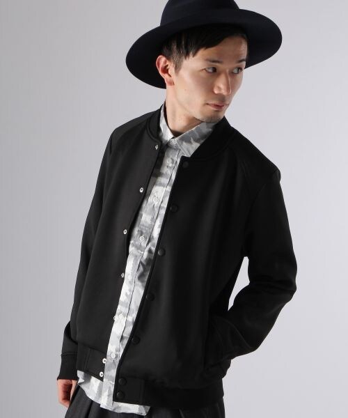 HARE（ハレ）の「【先行予約】ポンチスタジャン（ジャケット/アウター・メンズ・オフホワイト/ブラック/ネイビー・Ｓ/Ｍ/Ｌ）」の2枚目の写真