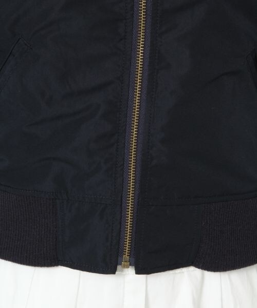 BLISS POINT Womens（ブリスポイント ウイメンズ）の「メモリータフタMA-1（ジャケット/アウター・レディース・ホワイト/ネイビー/カモフラ・Ｍ/Ｌ）」の11枚目の写真