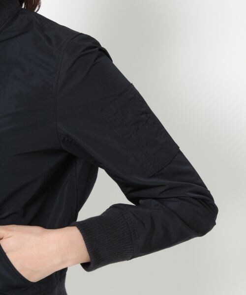 BLISS POINT Womens（ブリスポイント ウイメンズ）の「メモリータフタMA-1（ジャケット/アウター・レディース・ホワイト/ネイビー/カモフラ・Ｍ/Ｌ）」の9枚目の写真