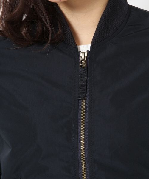 BLISS POINT Womens（ブリスポイント ウイメンズ）の「メモリータフタMA-1（ジャケット/アウター・レディース・ホワイト/ネイビー/カモフラ・Ｍ/Ｌ）」の7枚目の写真