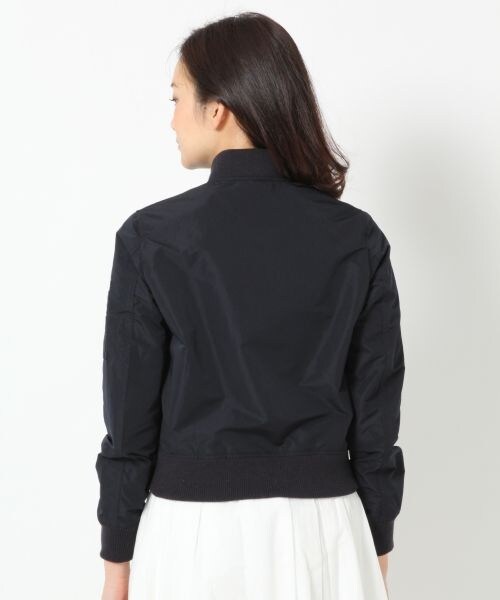 BLISS POINT Womens（ブリスポイント ウイメンズ）の「メモリータフタMA-1（ジャケット/アウター・レディース・ホワイト/ネイビー/カモフラ・Ｍ/Ｌ）」の5枚目の写真