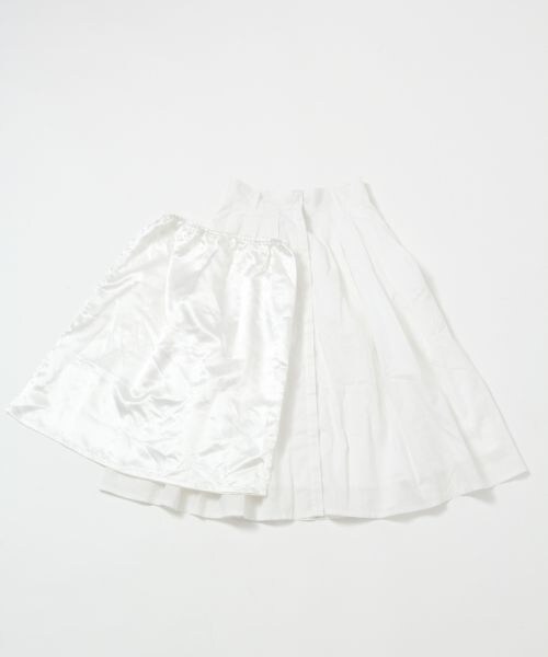 BLISS POINT Womens（ブリスポイント ウイメンズ）の「フロントアキコットンスカート（スカート・レディース・ホワイト/ネイビー・Ｍ/Ｌ）」の10枚目の写真