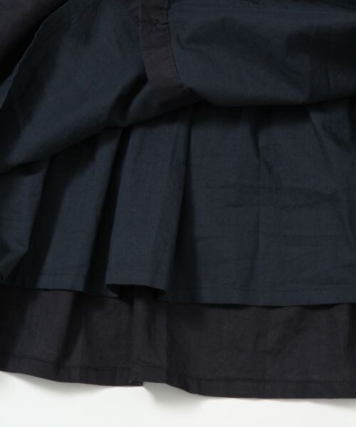 BLISS POINT Womens（ブリスポイント ウイメンズ）の「フロントアキコットンスカート（スカート・レディース・ホワイト/ネイビー・Ｍ/Ｌ）」の9枚目の写真