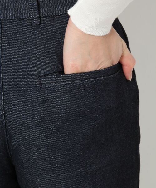 BLISS POINT Womens（ブリスポイント ウイメンズ）の「デニムバギーパンツ（パンツ・レディース・ブルー/ネイビー・Ｍ/Ｌ）」の8枚目の写真