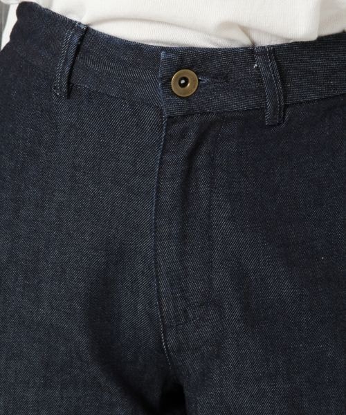 BLISS POINT Womens（ブリスポイント ウイメンズ）の「デニムバギーパンツ（パンツ・レディース・ブルー/ネイビー・Ｍ/Ｌ）」の5枚目の写真