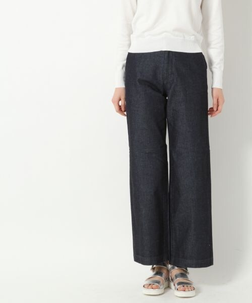BLISS POINT Womens（ブリスポイント ウイメンズ）の「デニムバギーパンツ（パンツ・レディース・ブルー/ネイビー・Ｍ/Ｌ）」の2枚目の写真