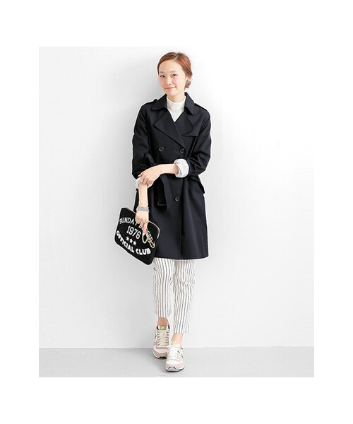 URBAN RESEARCH(アーバンリサーチ)の「トレンチコート(ジャケット/アウター・レディース・BEIGE/NAVY・FREE)」の10枚目の写真