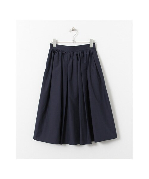 URBAN RESEARCH（アーバンリサーチ）の「ミディ丈タフタギャザースカート（スカート・レディース・WHITE/GREEN/NAVY・FREE）」の3枚目の写真