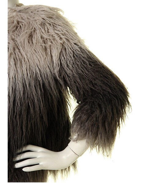 BORNY（ボルニー）の「ヴィーガンファーブルゾン（ジャケット/アウター・レディース・グレー/ベージュ・F）」の7枚目の写真