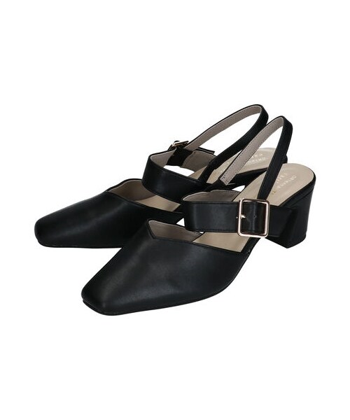 earth music&ecology（アースミュージックアンドエコロジー）の「ORientalTRaffic スクエアトゥパンプス（シューズ・アイボリー/ブラック/ピンク・S/M/L）」の16枚目の写真