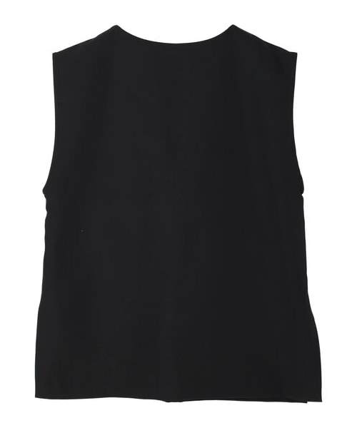 YECCA VECCA（イェッカヴェッカ）の「Vネックプルオーバーベスト（トップス・アイボリー/ブラック・F）」の3枚目の写真