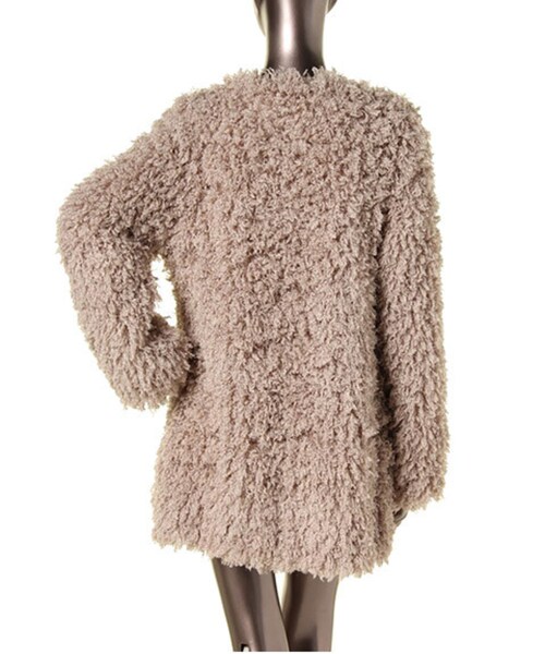 Chedel（チェデル）の「フェイクイチベットコート（ジャケット/アウター・レディース・ホワイト/ブラック/ベージュ・F）」の6枚目の写真