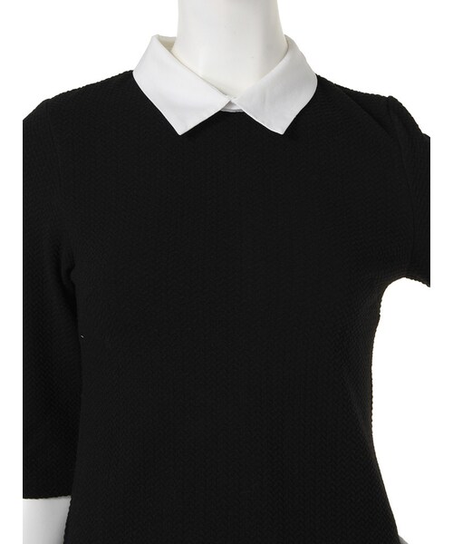 dazzlin（ダズリン）の「【dazzlin】襟付き7分袖TOPS（トップス・レディース・オフホワイト/ブラック/ボルドー・S/M）」の7枚目の写真
