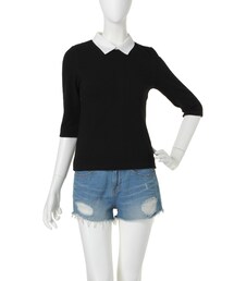 dazzlin | 【dazzlin】襟付き7分袖TOPS(トップス)