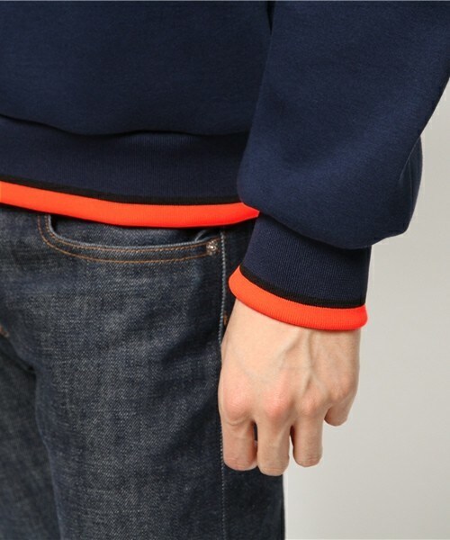 yoshiokubo(ヨシオクボ)の「yoshio kubo DOLMAN SLEEVE SWEAT(スウェット・メンズ・グレー/ネイビー・1/2)」の7枚目の写真