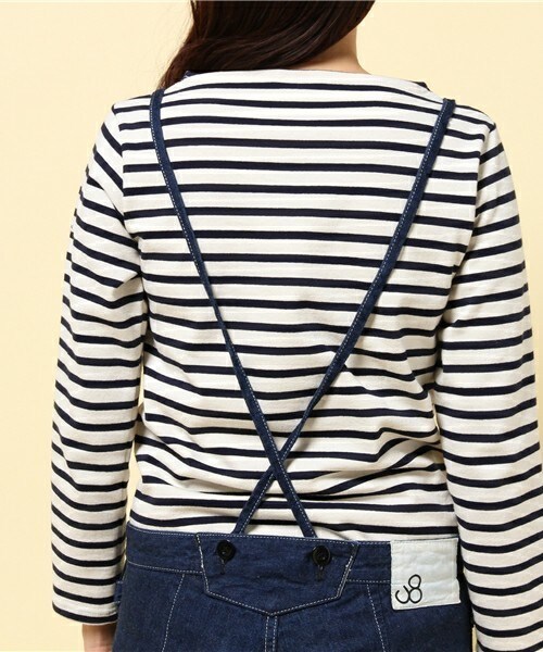 Johnbull Private labo（ジョンブルプライベートラボ）の「フレンチサロペット（サロペット/オーバーオール・レディース・インディゴブルー・SMALL/MEDIUM/LARGE/X-LARGE）」の4枚目の写真