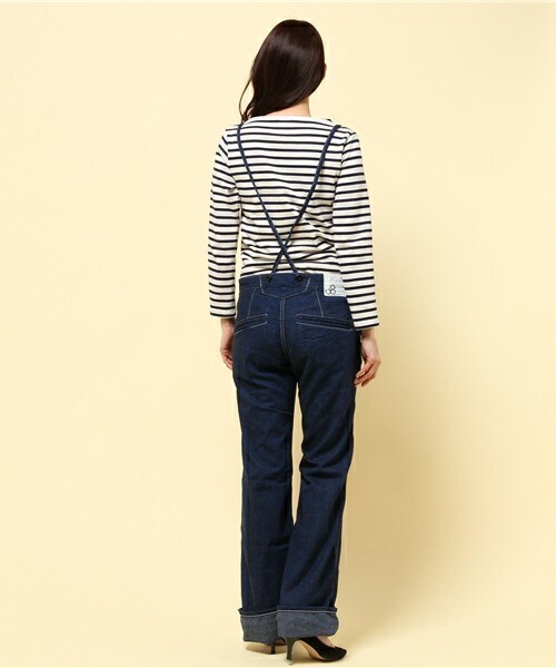 Johnbull Private labo（ジョンブルプライベートラボ）の「フレンチサロペット（サロペット/オーバーオール・レディース・インディゴブルー・SMALL/MEDIUM/LARGE/X-LARGE）」の3枚目の写真