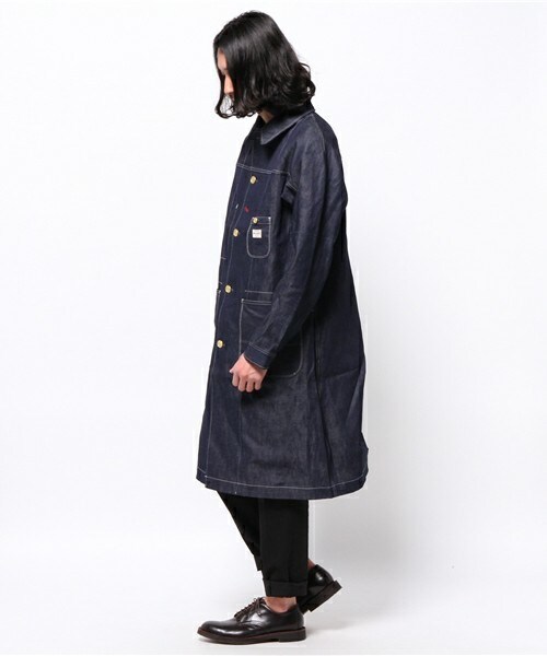 Johnbull Private labo(ジョンブルプライベートラボ)の「デニムワークコート(テーラードジャケット・メンズ・ノンウォッシュ・SMALL/MEDIUM/LARGE)」の3枚目の写真