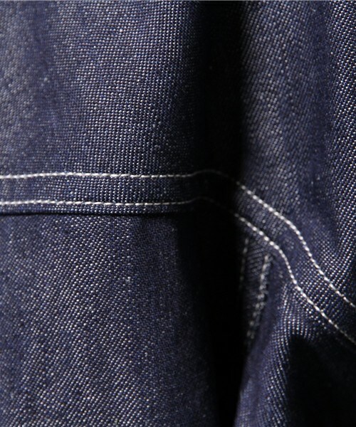 Johnbull Private labo(ジョンブルプライベートラボ)の「デニムワークコート(テーラードジャケット・メンズ・ノンウォッシュ・SMALL/MEDIUM/LARGE)」の13枚目の写真