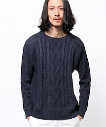 Johnbull Private labo | ペーパーヤーンアランセーター(ニット/セーター)