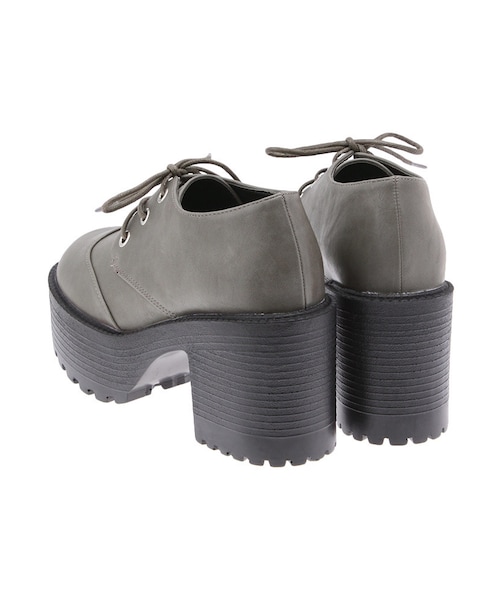 dazzlin（ダズリン）の「【goods】厚底ヒールショートブーツ（シューズ・レディース・グレー/ブラック/ベージュ・S/M/L）」の6枚目の写真