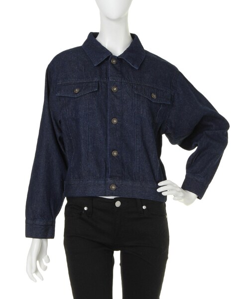 dazzlin（ダズリン）の「【R】Gジャン（ジャケット/アウター・レディース・ブルー/インディゴ・F）」の2枚目の写真