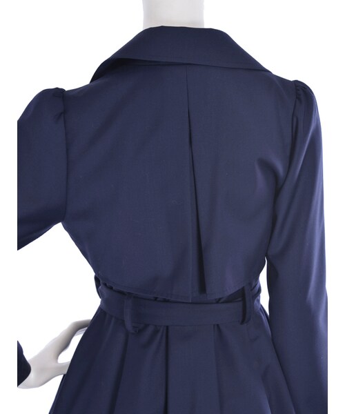 dazzlin（ダズリン）の「【dazzlin】丸襟ビックリボントレンチコート（ジャケット/アウター・レディース・ネイビー/ベージュ/キャメル・S/M）」の9枚目の写真