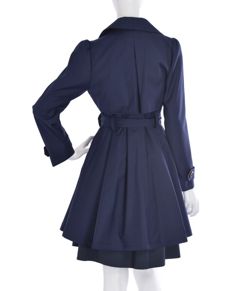 dazzlin（ダズリン）の「【dazzlin】丸襟ビックリボントレンチコート（ジャケット/アウター・レディース・ネイビー/ベージュ/キャメル・S/M）」の8枚目の写真