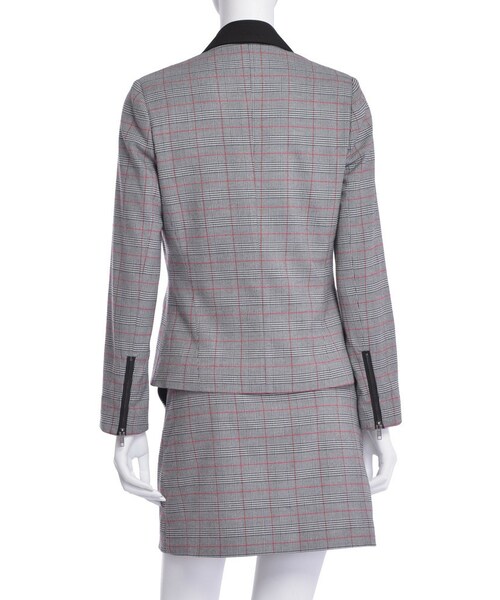 EATME（イートミー）の「バイカラーグレンチェックJK（ジャケット/アウター・レディース・グレー/ブラウン・S/M）」の6枚目の写真