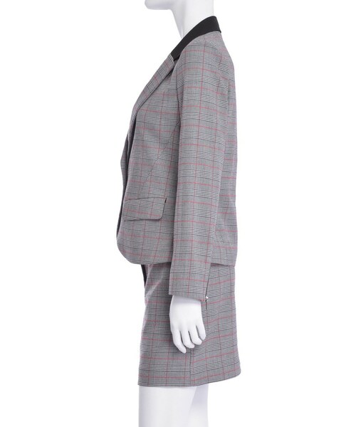 EATME（イートミー）の「バイカラーグレンチェックJK（ジャケット/アウター・レディース・グレー/ブラウン・S/M）」の5枚目の写真