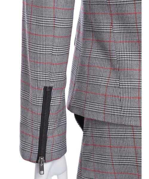 EATME（イートミー）の「バイカラーグレンチェックJK（ジャケット/アウター・レディース・グレー/ブラウン・S/M）」の7枚目の写真