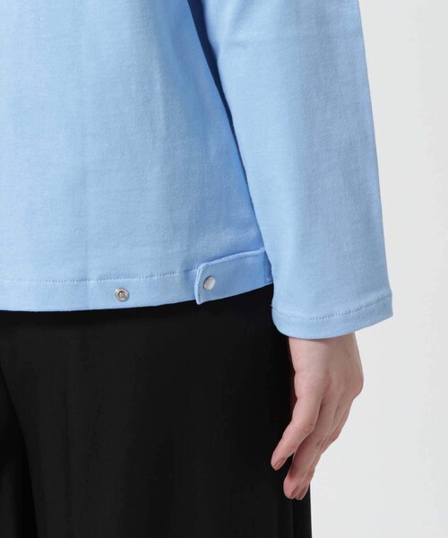 BEAVER（ビーバー）の「B omnivore/ビーオムニボー ドットボタンカーディガン（トップス・ブラック/ライトブルー・1）」の11枚目の写真