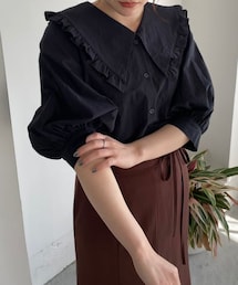 LOWRYS FARM | ＢＩＧフリルカラーブラウス(トップス)