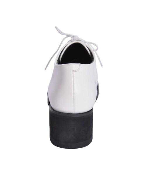 EMODA（エモダ）の「FINEオックスフォードSHOES（シューズ・レディース・ホワイト/ブラック・S/M/L）」の5枚目の写真