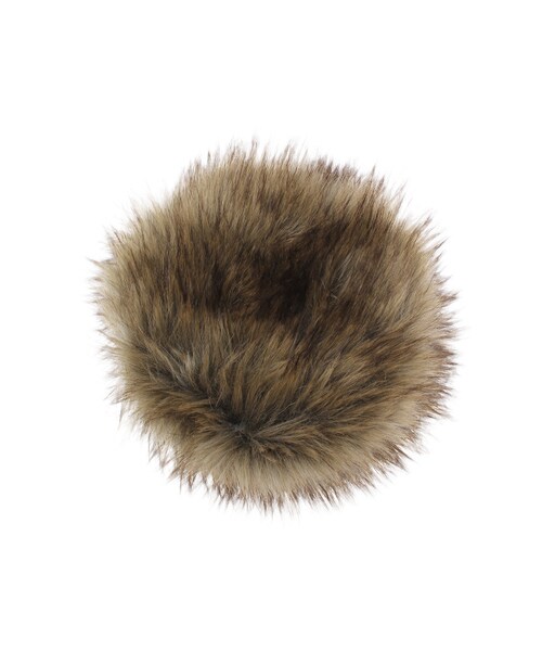 EMODA（エモダ）の「スクエアファーCAP（帽子・レディース・ブラック/ベージュ・F）」の4枚目の写真