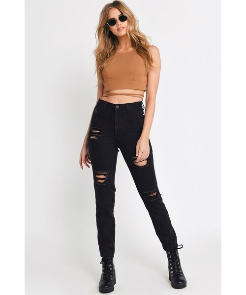 TOBI（-）の「Kendall Black Crop Top（トップス・レディース・other）」の2枚目の写真