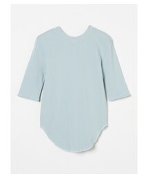 three dots（スリードッツ）の「コットンリブ ナローTシャツ（その他）」