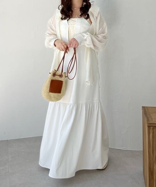 Heather（ヘザー）の「ジャガードブラウスSETワンピース