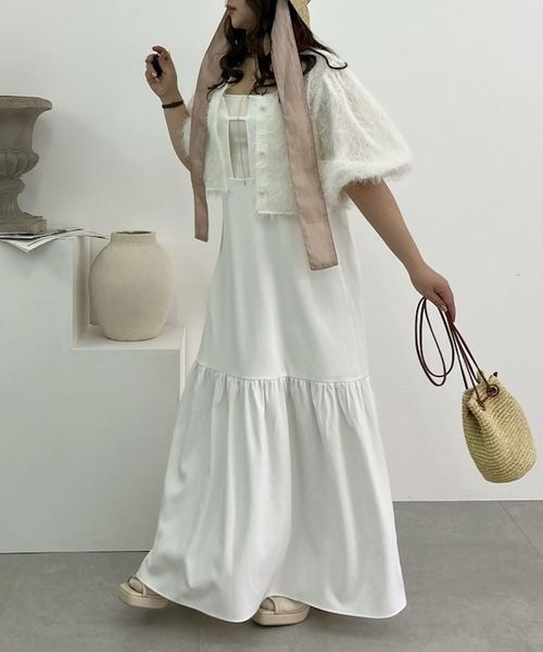 Heather（ヘザー）の「ジャガードブラウスSETワンピース